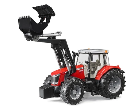 BRUDER 03047 Traktor Massey Ferguson 7600 z ładowarka czołową